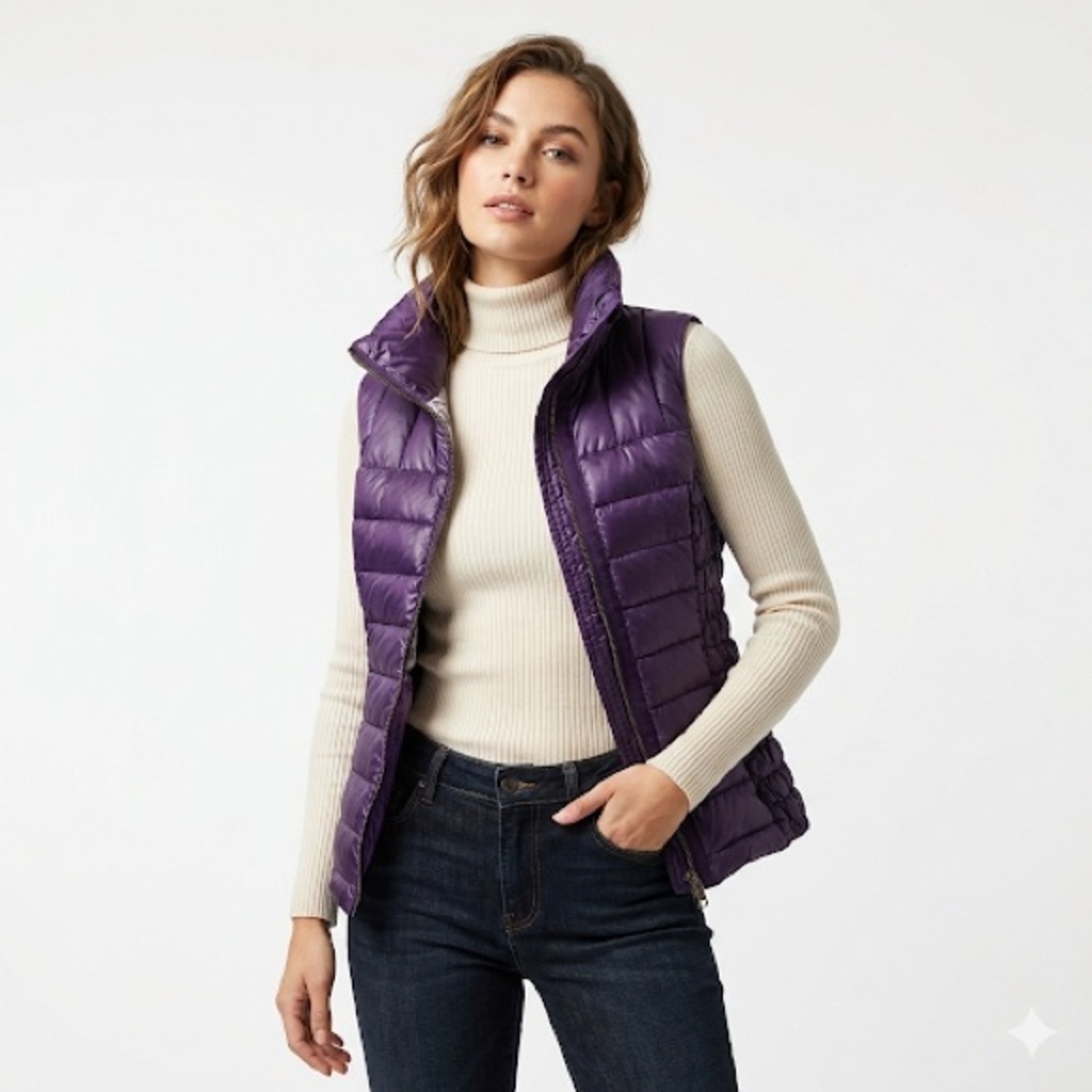 Eve Quilted Purple Vest